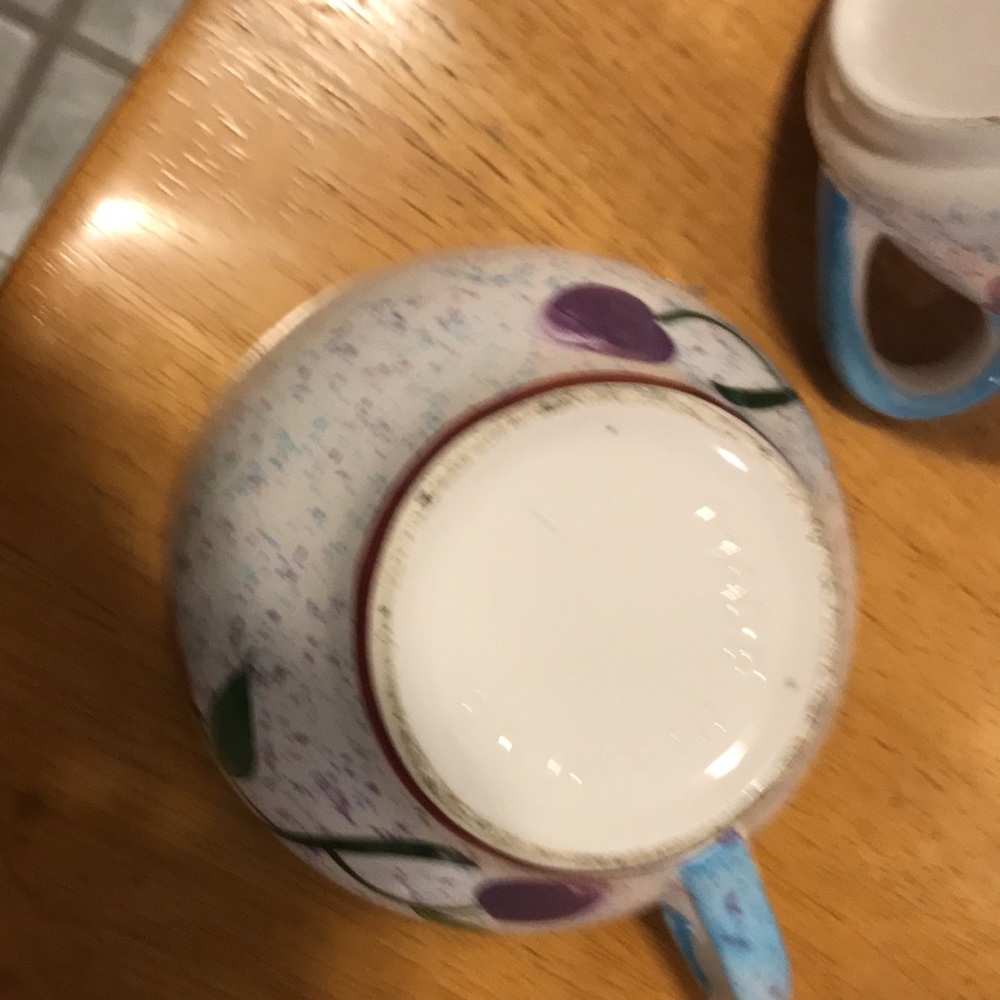 3 pc porcelain Tea for One  teapot n cup - Picture 8 of 9